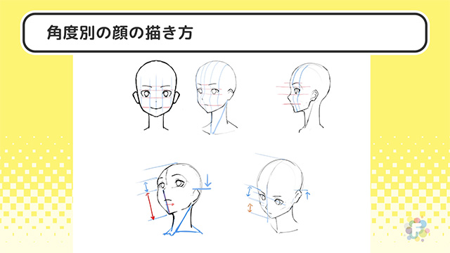【第2回】角度別の顔の描き方